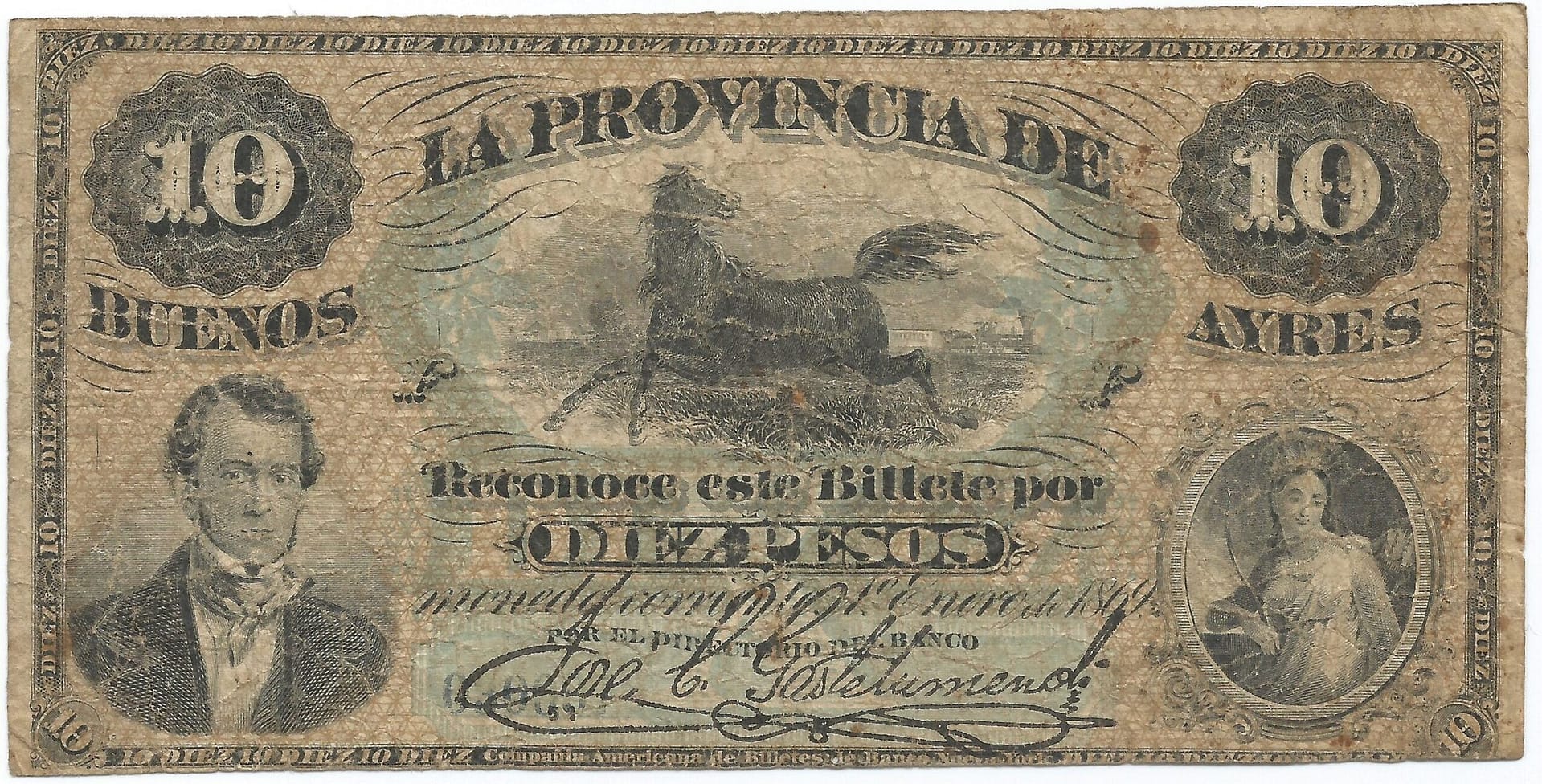1-Ediciones Especiales Regionales y de Bancos Privados (1841-1904) 5 Pick S485b Anverso scaled e1676290082618
