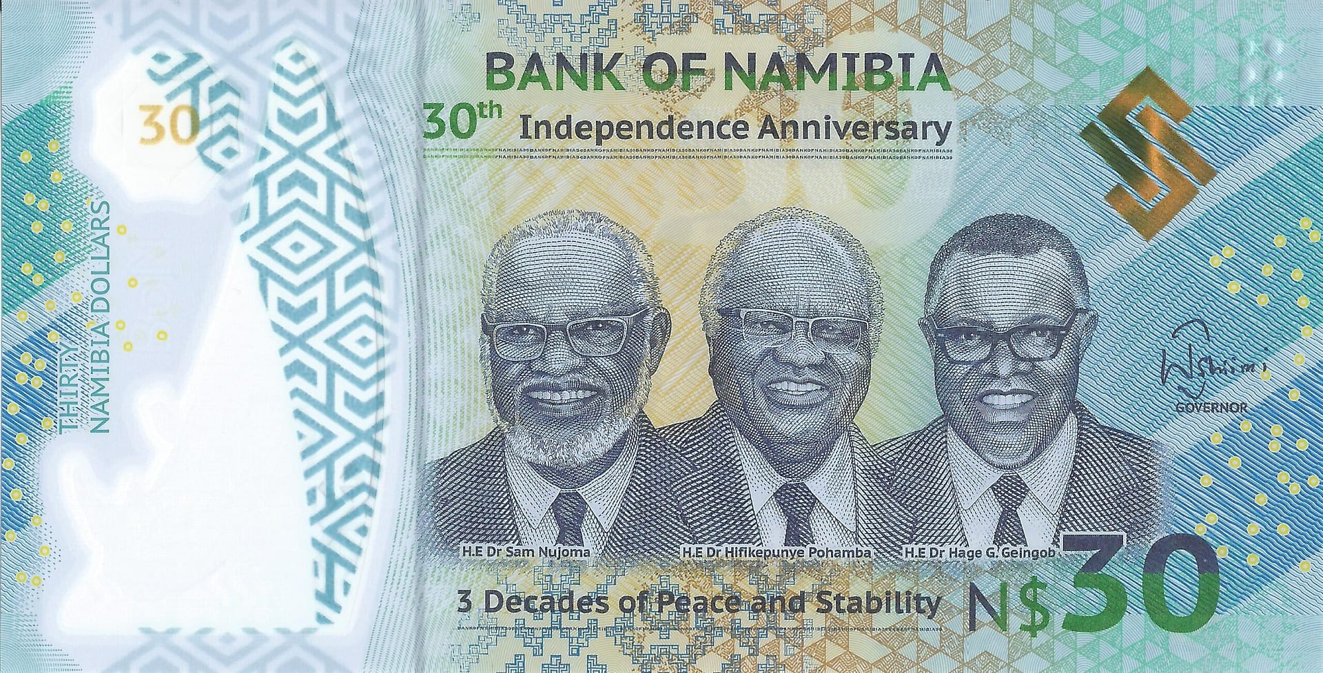 Namibia 21 Pick Nuevo P 18a Anverso scaled