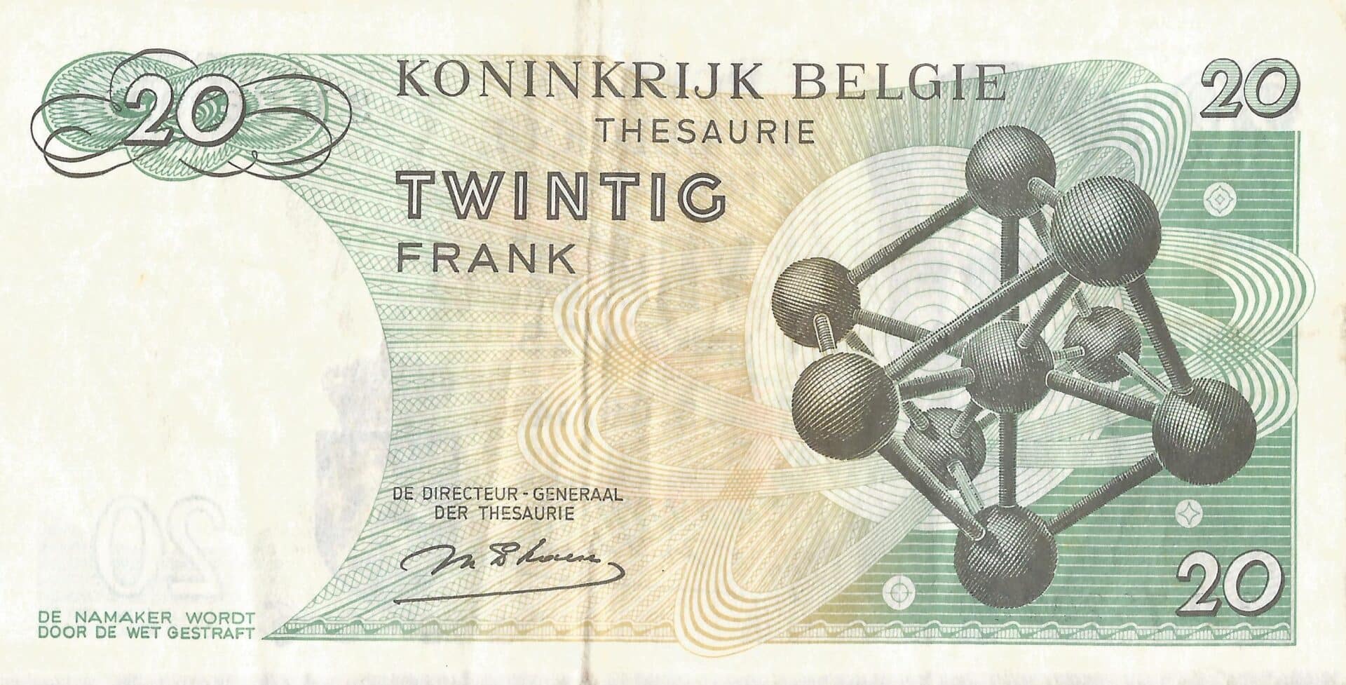 Bélgica 26 Pick 138a Reverso