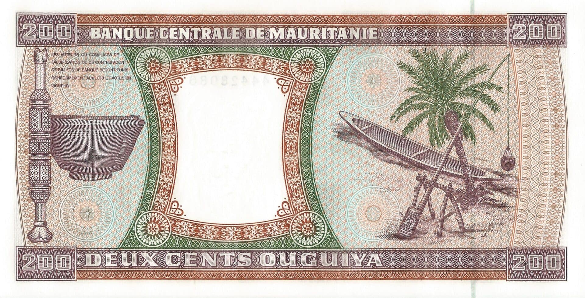 Mauritania 10 Pick 5j Reverso