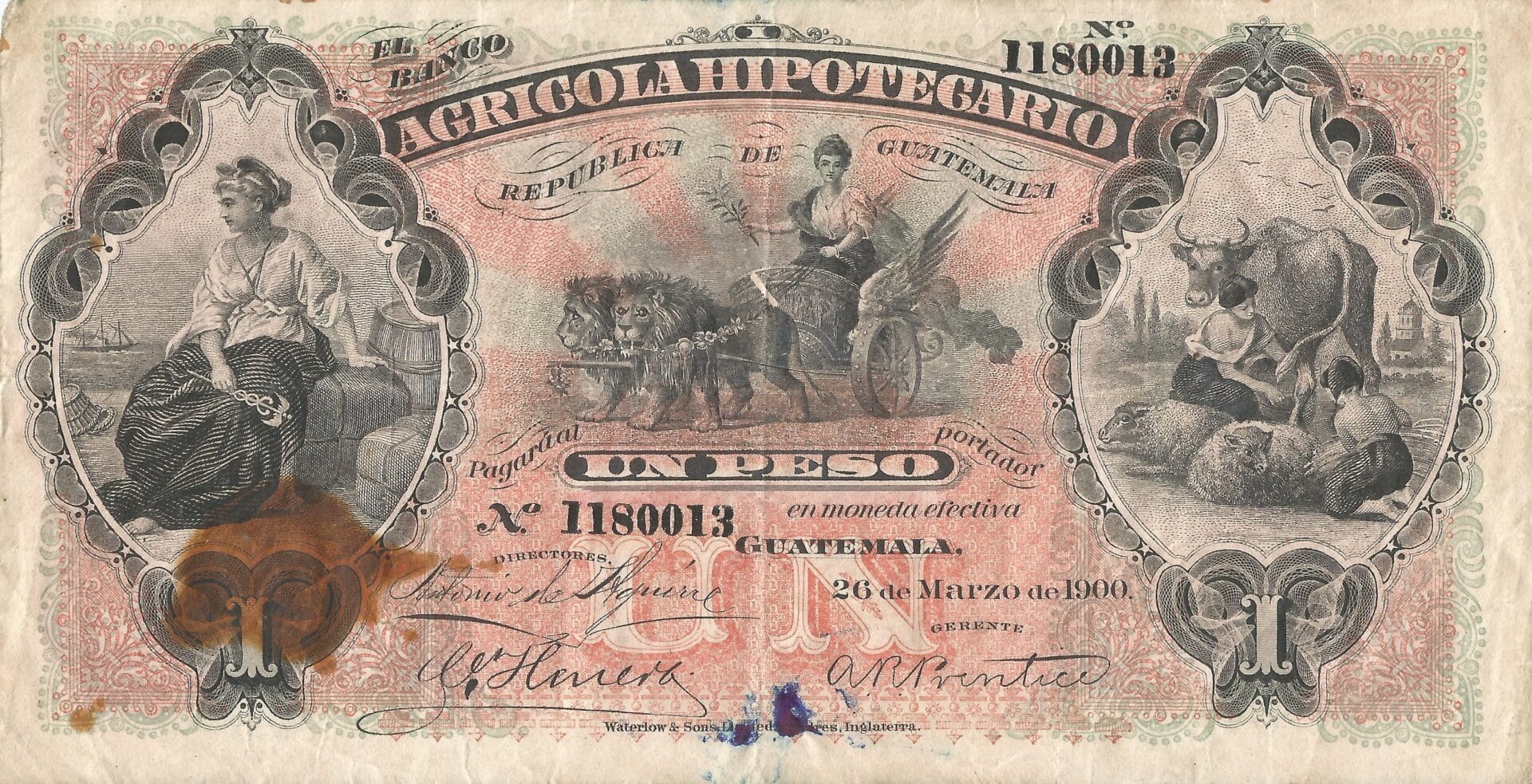 Guatemala 5 Pick S101a.2 Anverso