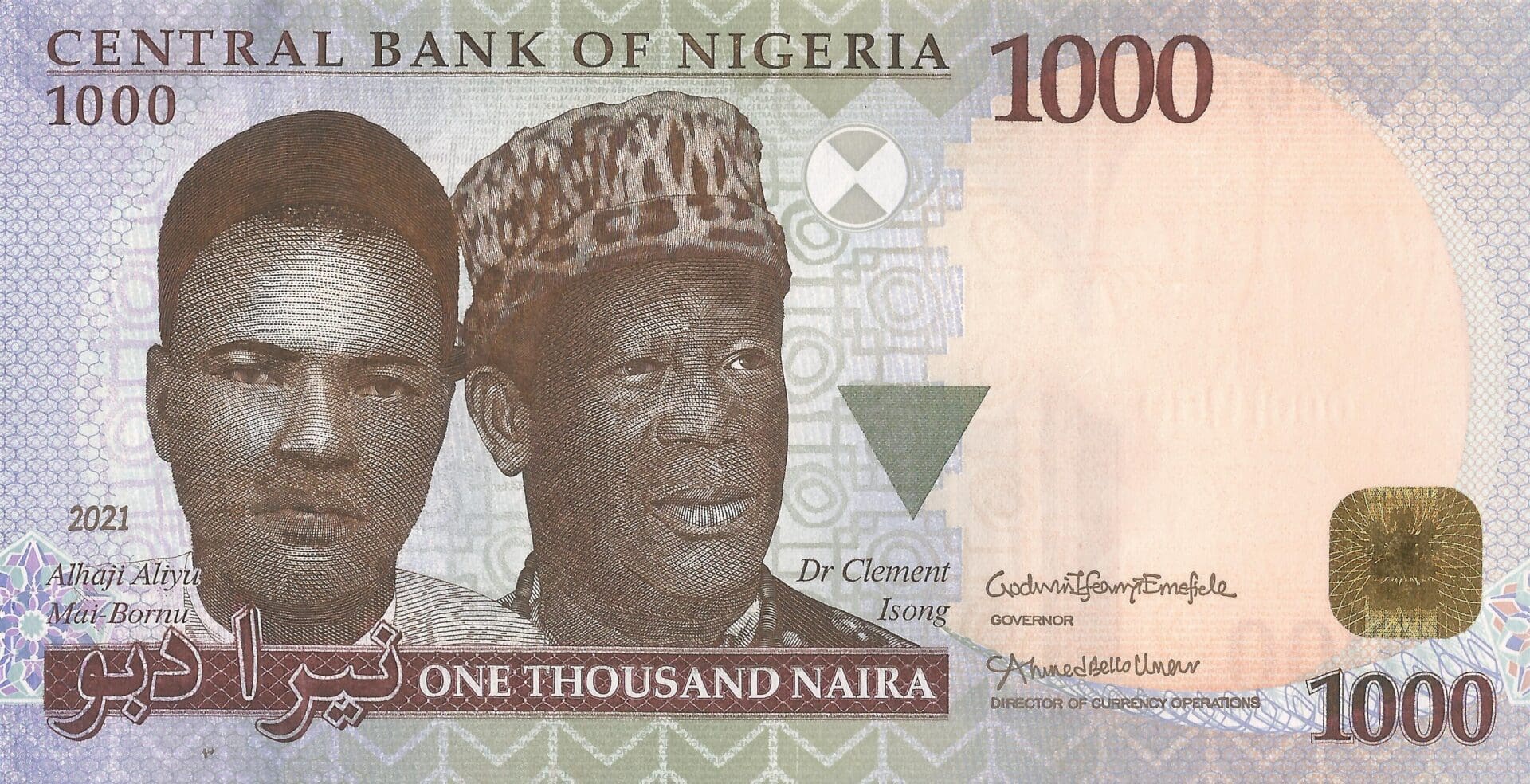 Nigeria 23 Pick 36u Anverso