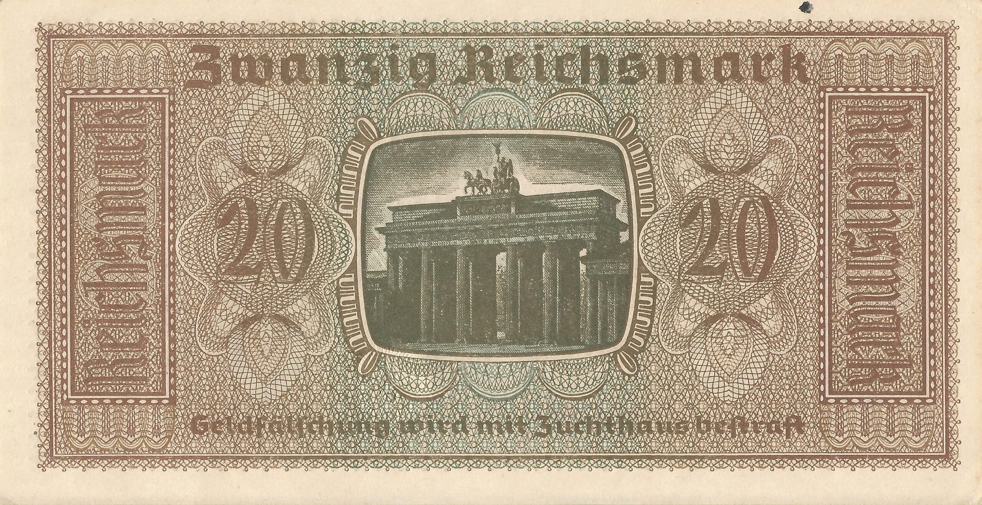5-Reichsmark (1924-1948) 22 Pick R139 Reverso scaled