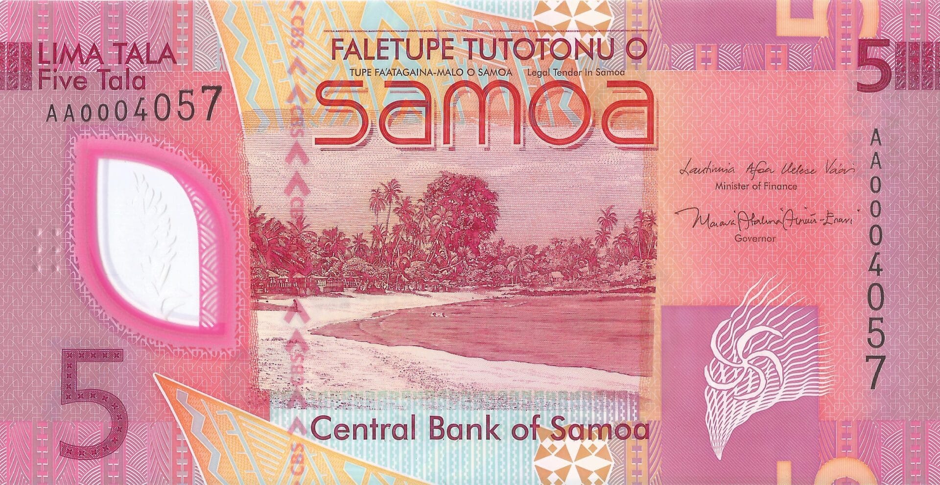 Samoa 15 Pick 47a Anverso