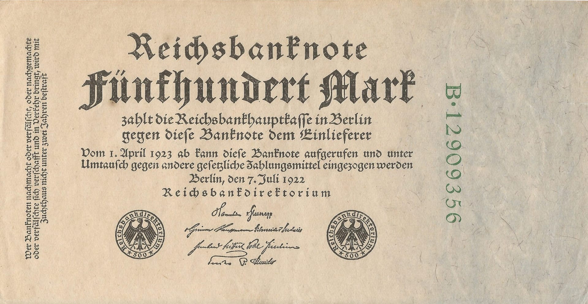 3-Papiermark (1914-1923) 11 Pick 74cB Anverso scaled