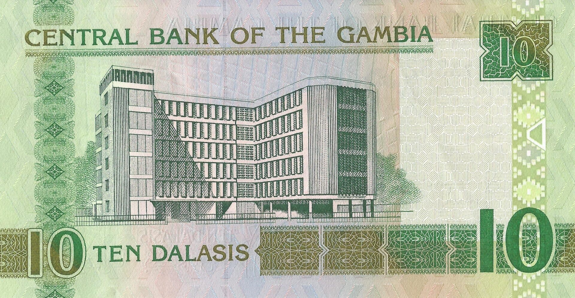 Gambia 8 Pick 26a gambia Reverso