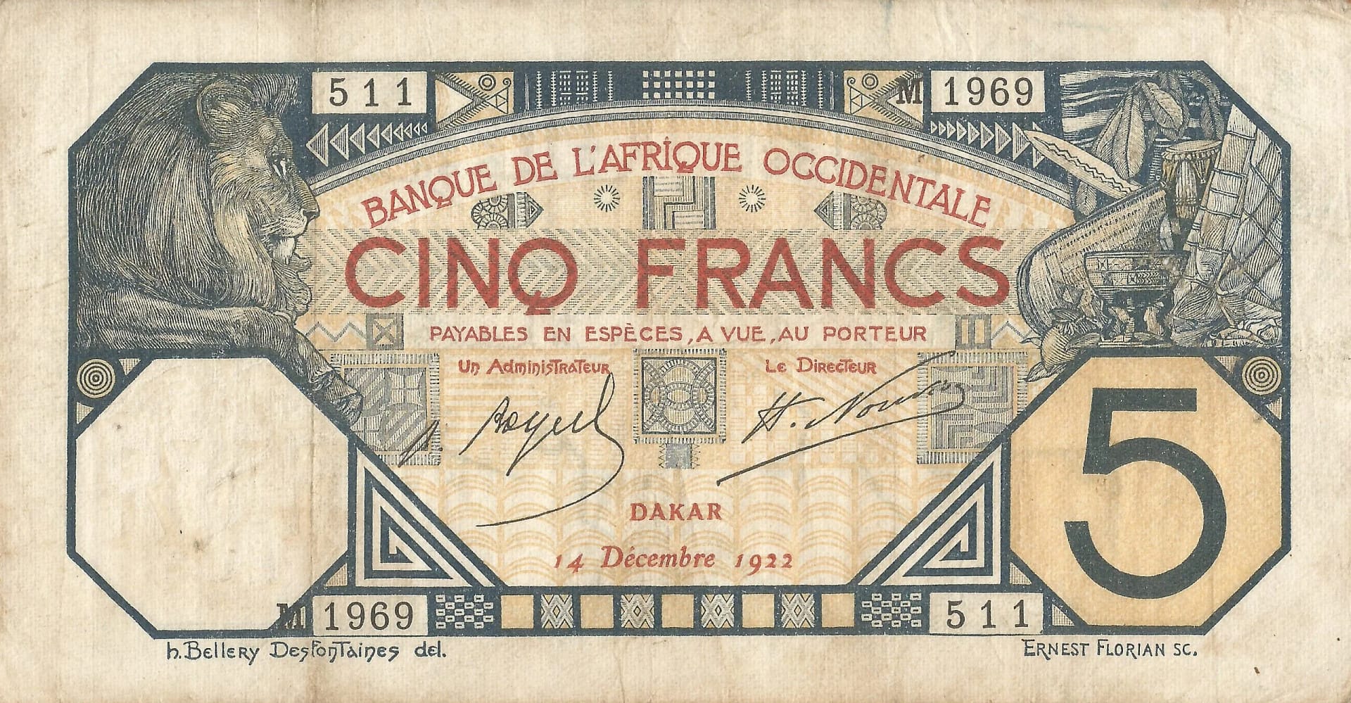 África Occidental Francesa 4 Pick 5B Anverso scaled jpg