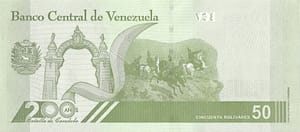 Venezuela 108 Pick 118a Reverso
