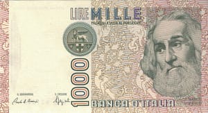 Italia 65 Pick 109b ad