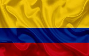 Colombia 1 HD wallpaper colombian flag colombia south america silk flag of colombia jpg