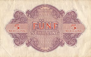 3-Chelín Austriaco (1924-2002) 2 Pick 105 Reverso