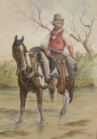 El Gaucho representado en billetes Argentinos del Siglo XIX 1 imagen 2025 05 29 084825701