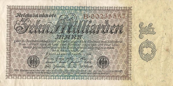 3-Papiermark (1914-1923) 72 Pick 116a.1 Anverso