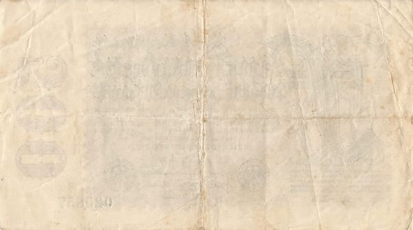 3-Papiermark (1914-1923) 65 Pick 110d Reverso