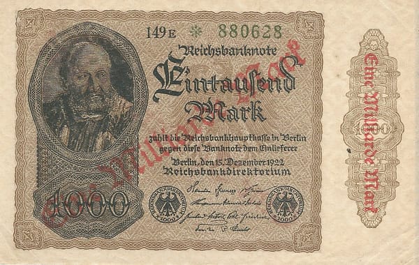 3-Papiermark (1914-1923) 66 Pick 113a5 ad e1677095683277
