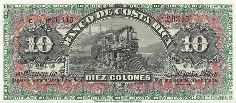 Costa Rica 11 Pick S174r Anverso