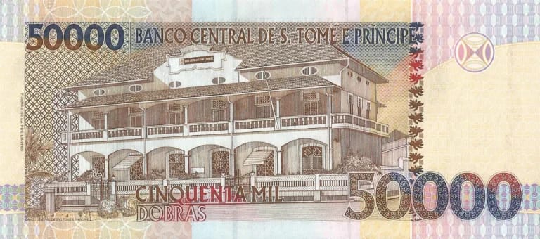 Santo Tome y Príncipe 16 Pick 68e Reverso