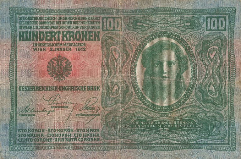 2-Coronas Austriacas 1918-1925 8 Pick 56a.1 Reverso