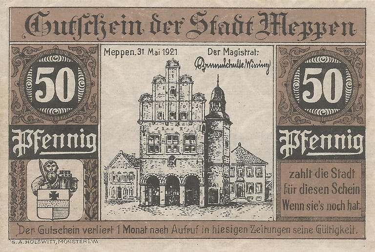 Notgeld - M 5 883.1 3 3 Anverso