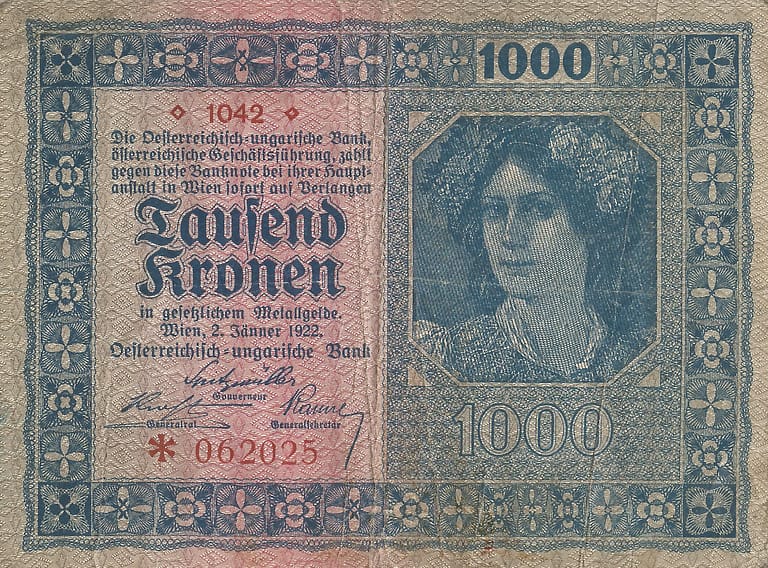 2-Coronas Austriacas 1918-1925 19 Pick 78 Anverso 2