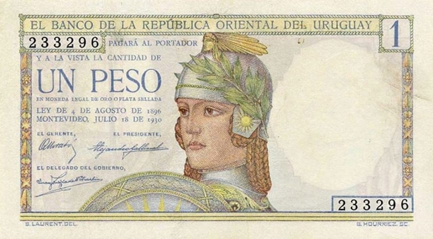 BILLETES URUGUAYOS CON DISEÑOS FRANCESES 1 imagen 2024 05 21 091413060