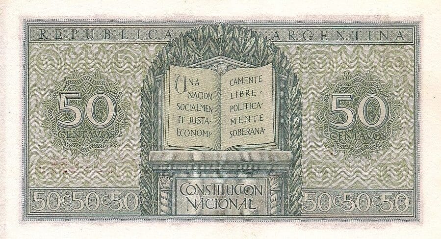 10-Banco Central San Martin - Libertad y Justicia (1942-1969) y Resellados a Pesos Ley (1969-1971) 4 Col 437 at e1676386255775