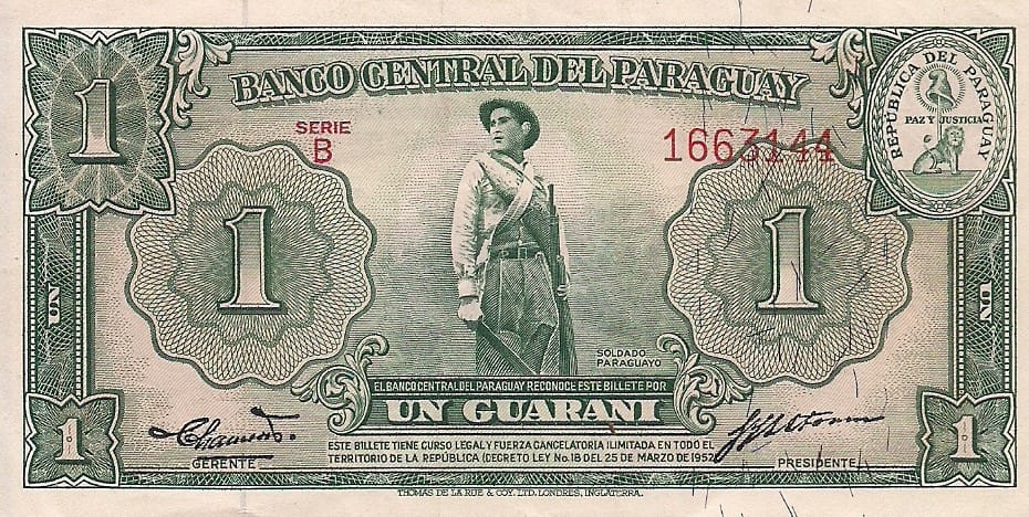 Paraguay 21 Pick 185b ad