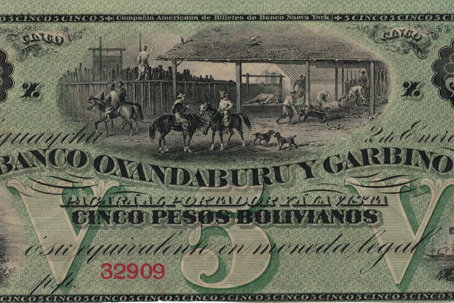 Una tinta innovadora en los billetes de mitad del siglo XIX. 23 Pick S1783r ad jpg